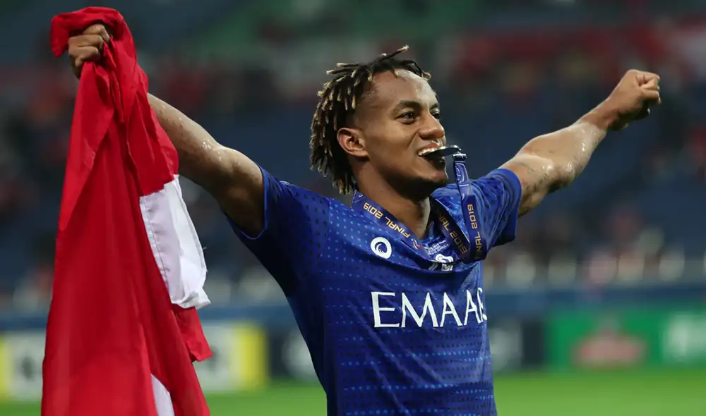 André Carrillo debutará en el Mundial de Clubes este sábado en el Al Hilal vs Esperance. Foto: AFP