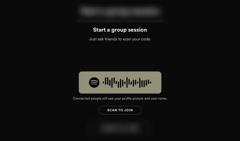 Cómo crear una nueva sesión grupal. | Foto: Spotify