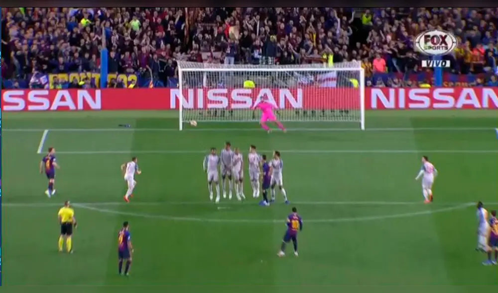 Messi anotó majestuoso tiro libre y decretó la goleada del Barcelona sobre el Liverpool [VIDEO]