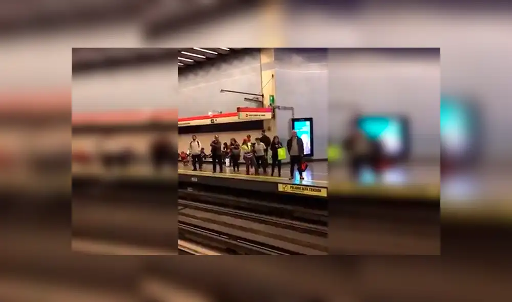 En Facebook, una señora fue captada en el preciso instante que se puso a bailar durante la hora punta.