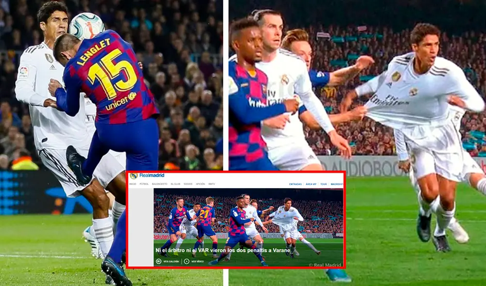Real Madrid expresó su malestar públicamente luego de los dos penales que no le cobraron en su visita al FC Barcelona en el Camp Nou.