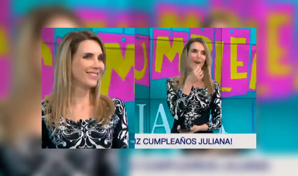 Juliana Oxenford recibió tremenda sorpresa en vivo por su cumpleaños [VIDEO]