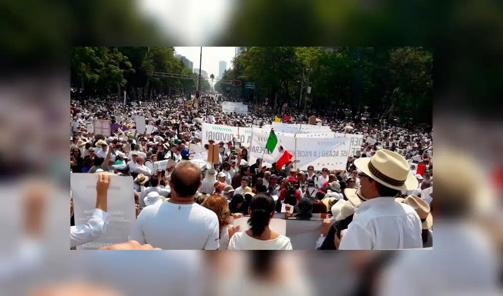 Multitudinaria marcha en México contra primeros 5 meses de gobierno de AMLO [FOTOS]
