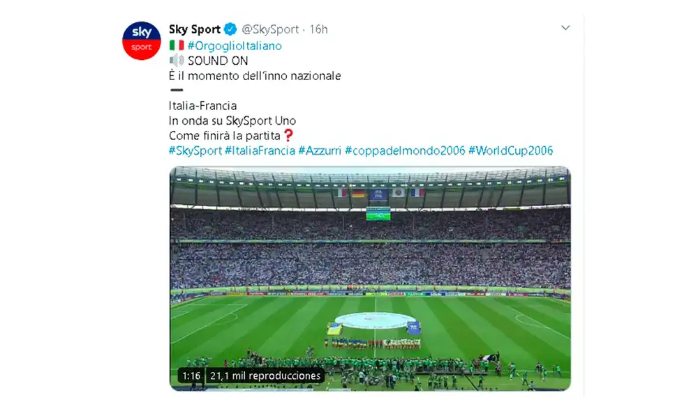 Coronavirus: por cuarentena Sky Sports transmite partidos de la campaña de Italia en el Mundial Alemania 2006. Foto: AFP