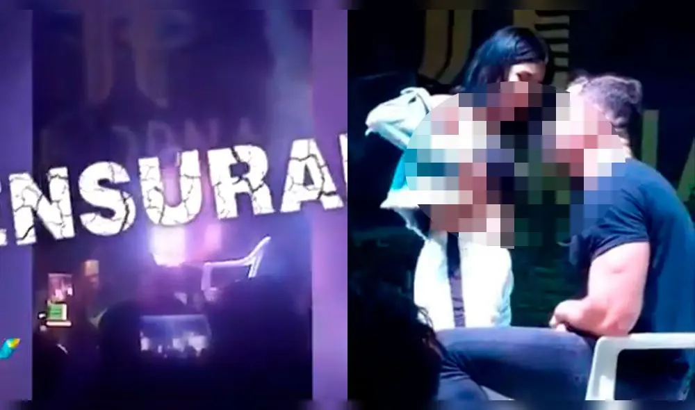 El bochornoso momento fue captado por cámaras de los asistentes al local