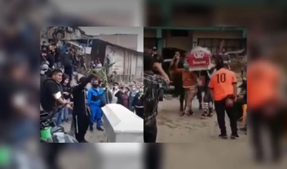 Asistentes a velorio no respetaron el distanciamiento social y no portaban la mascarilla. Créditos: América. Asistentes a velorio no respetaron el distanciamiento social y no portaban la mascarilla. Créditos: América.