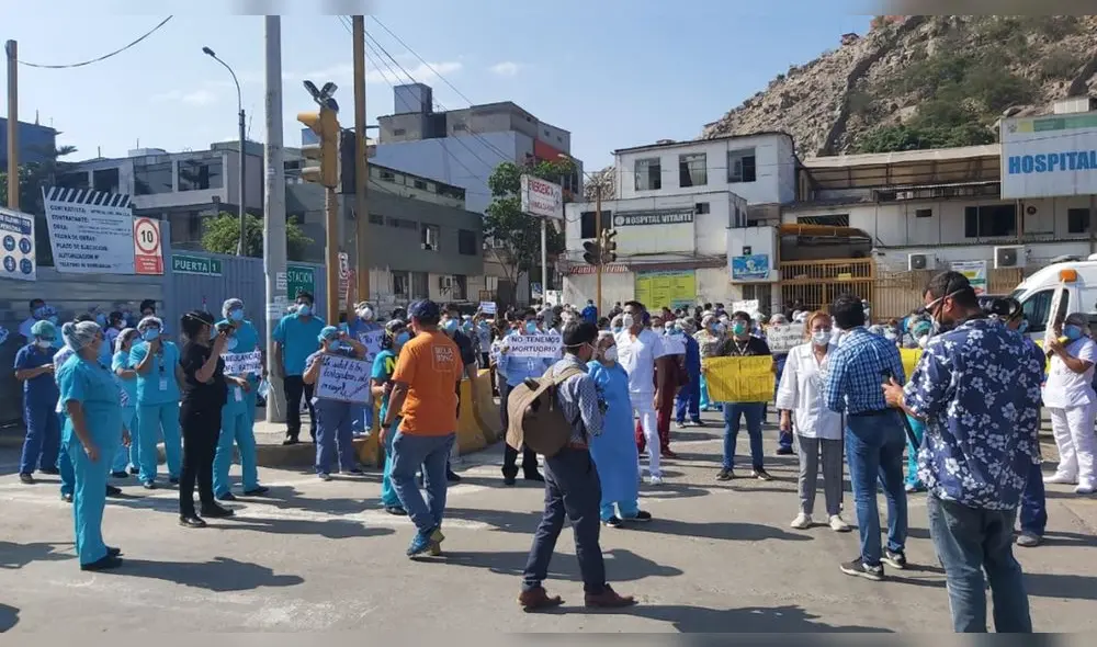 Enfermeras afirman que no se dan abasto para atender a los pacientes y que hay un alto riesgo de contagio. (Foto: GLR - URPI) Enfermeras afirman que no se dan abasto para atender a los pacientes y que hay un alto riesgo de contagio. (Foto: GLR - URPI)