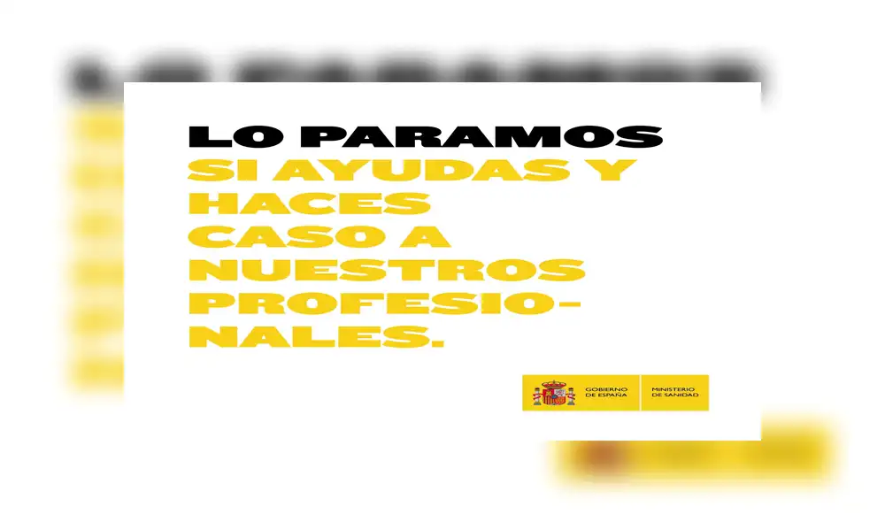 Mensaje del Ministerio de Sanidad hacia la población pidiendo que sigan las órdenes de las autoridades competentes. Foto: Difusión. Mensaje del Ministerio de Sanidad hacia la población pidiendo que sigan las órdenes de las autoridades competentes. Foto: Difusión.