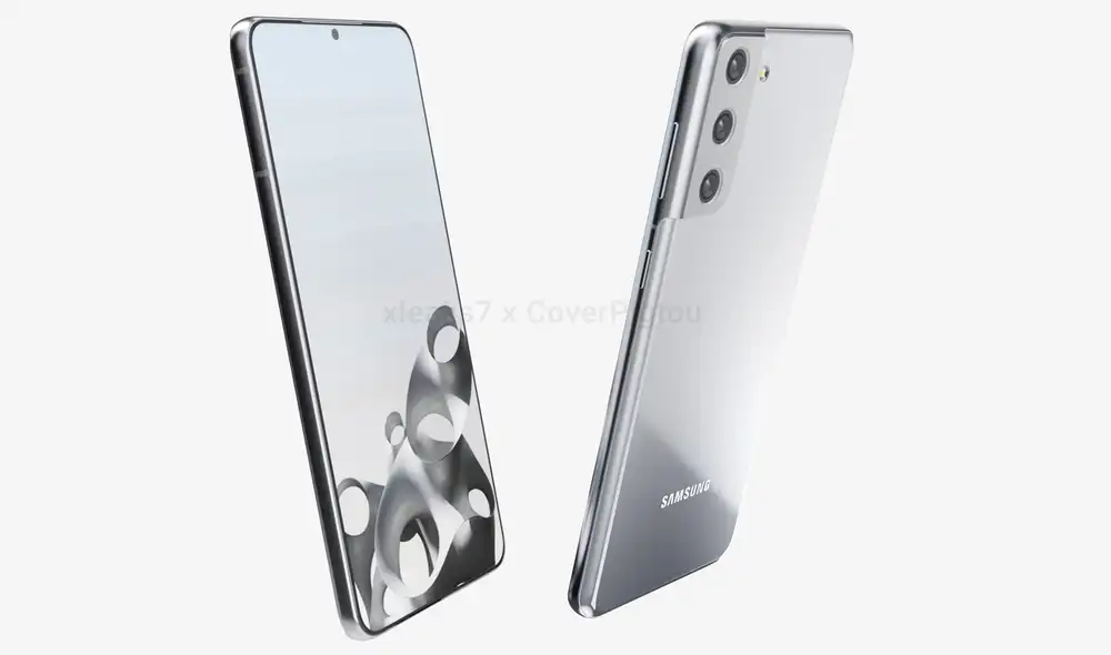 El Samsung Galaxy S21+ cuenta con un módulo que se integra con el color del teléfono. Foto: cuenta de Twitter de xleaks