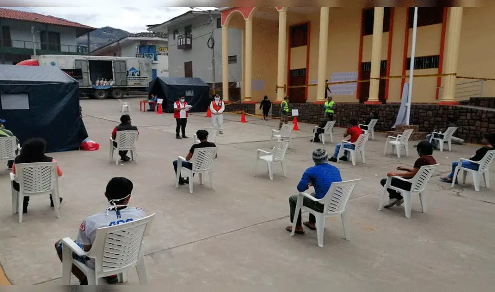 Se aplicaron pruebas rápidas en la ciudad de Huancabamba.