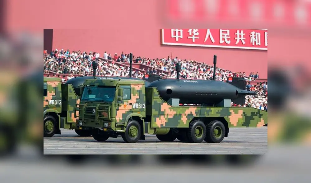 China muestra armamento el su desfile del 1 de octubre. Foto: difusión.