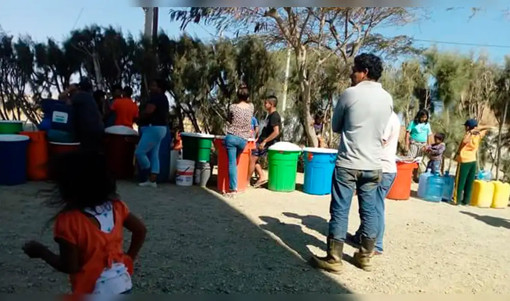 Los Órganos: población de no cuenta con servicio de agua potable 