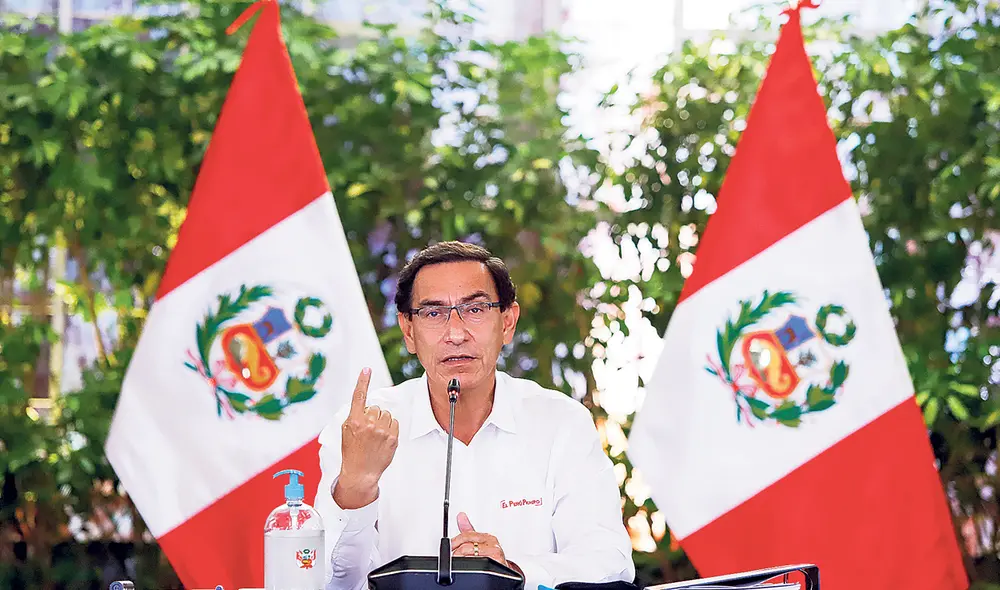 Alega. Presidente Vizcarra dice que todo se aclarará en MP. Foto: Sepres Alega. Presidente Vizcarra dice que todo se aclarará en MP. Foto: Sepres