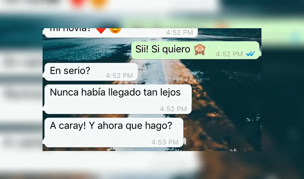 WhatsApp: Chico se declara a su 'crush', ella lo acepta y sucede algo inesperado [FOTOS]