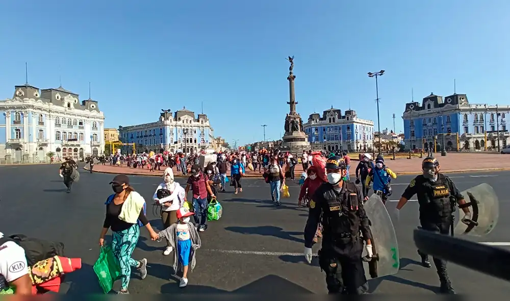Piuranos inician caminata de retorno de 10 días.