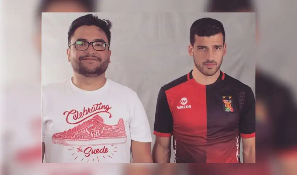 Carlos Eldredge, encargado de marketing del FBC Melgar, junto al ídolo melgariano Bernardo Cuesta. Carlos Eldredge, encargado de marketing del FBC Melgar, junto al ídolo melgariano Bernardo Cuesta.