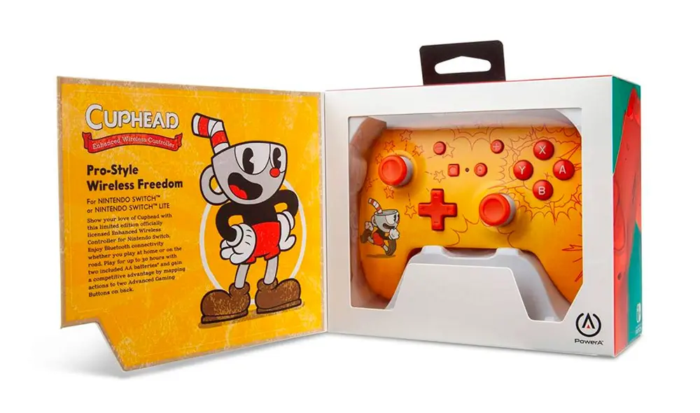 Desliza para ver más fotos sobre los controles de edición especial de Cuphead. Foto: PowerA