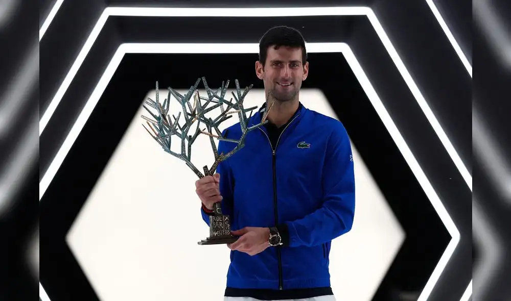 El serbio sumó cinco títulos y se mantiene como el mayor ganador del Másters 1000 de París. Foto: EFE.