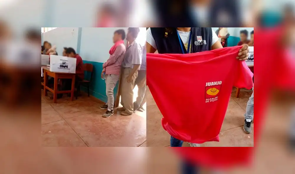 Piura: intervienen a hombre con propaganda electoral Piura: intervienen a hombre con propaganda electoral