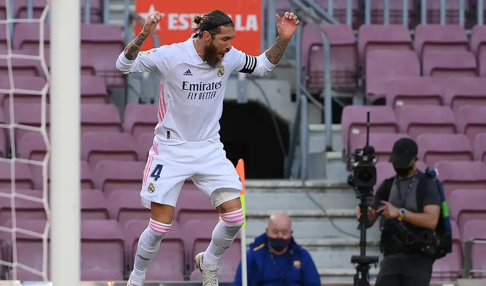 Sergio Ramos anotó desde el punto penal. Foto: AFP Sergio Ramos anotó desde el punto penal. Foto: AFP