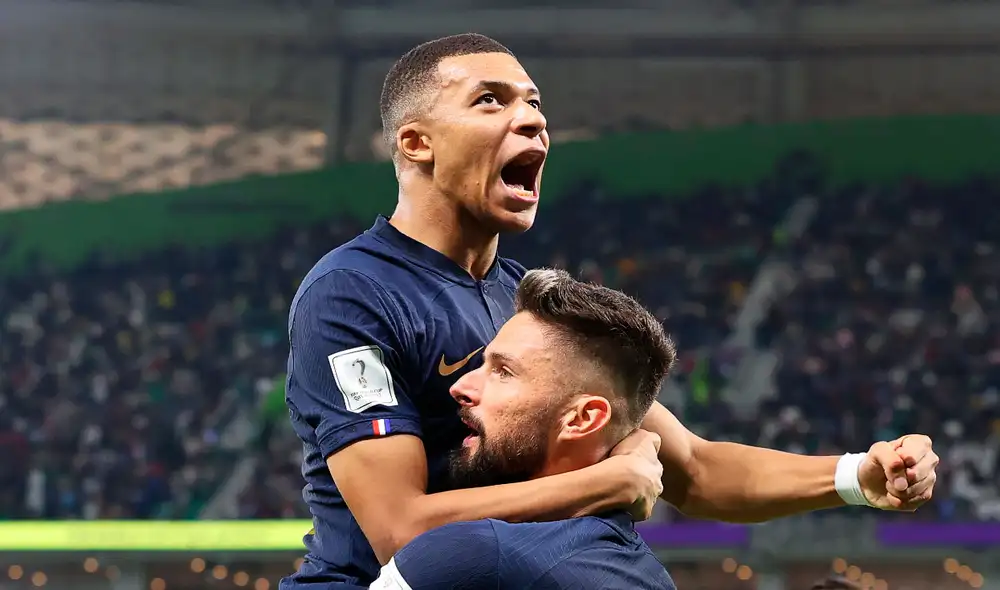 Francia sacó un valioso triunfo y clasificó a los cuartos de final del Mundial Qatar. Foto: EFE