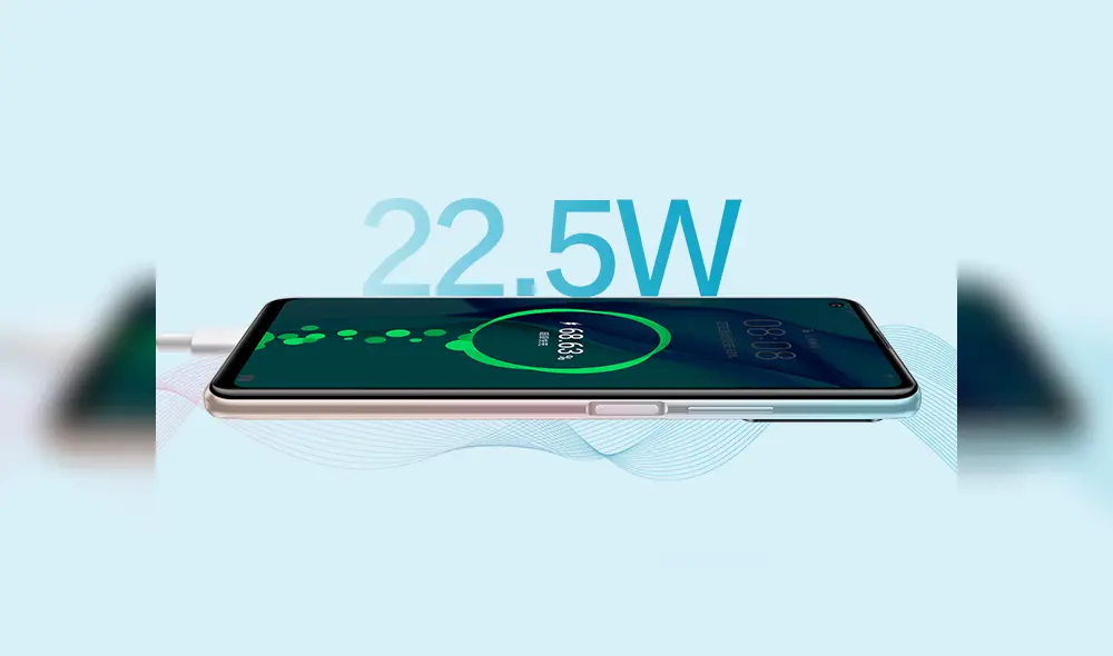 El móvil cuenta con carga rápida de 22.5W. | Foto: Huawei