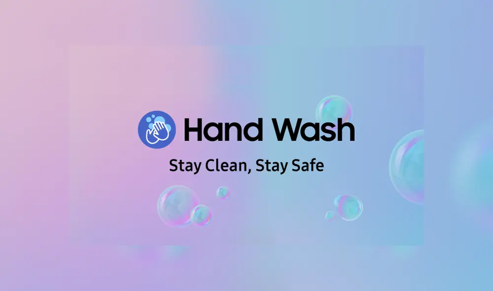 Hand Wash es la nueva aplicación de Samsung.