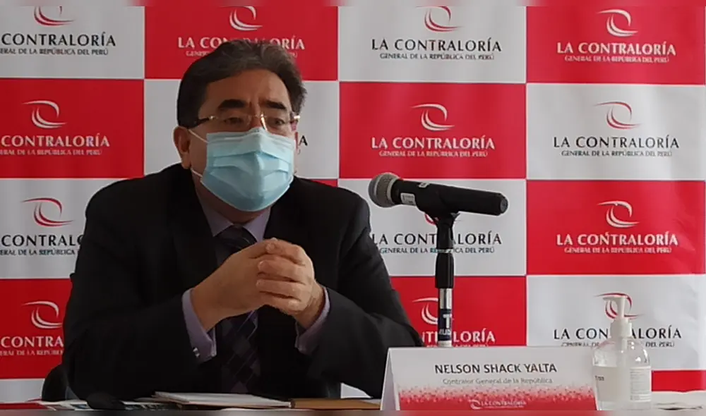 Contralor Nelson Shack presenta informe sobre el control en los tiempos de la COVID- 19/ Crédito: La República