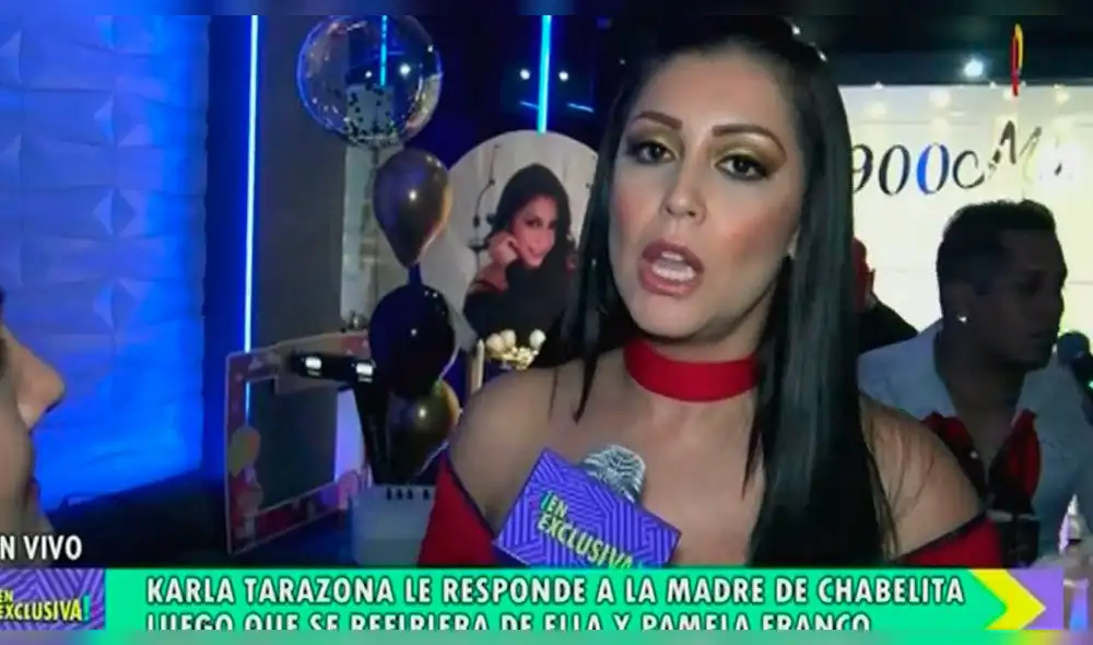 Karla Tarazona vs mamá de Chabelita Karla Tarazona vs mamá de Chabelita