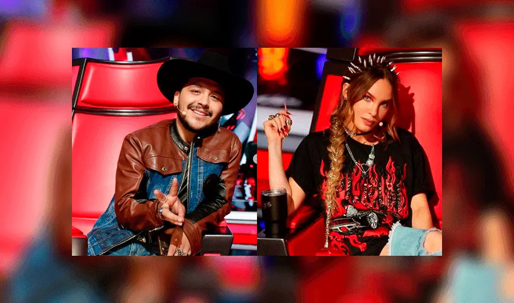 El romance de ambos cantantes inició en el programa La Voz México. Foto: Composición / Instagram.
