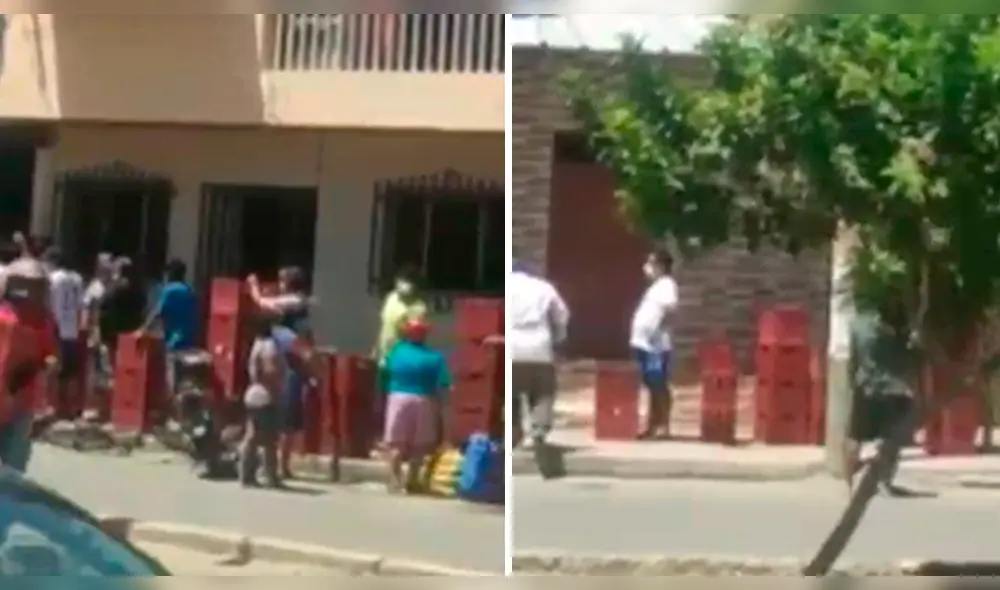 Piuranos forman largas colas para conseguir cerveza Piuranos forman largas colas para conseguir cerveza