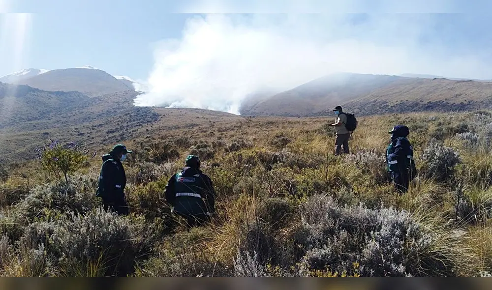 Incendio forestal arrasó con pastizales y vegetación de una parte de la reserva nacional de Salinas y Aguada Blanca en Arequipa. Incendio forestal arrasó con pastizales y vegetación de una parte de la reserva nacional de Salinas y Aguada Blanca en Arequipa.