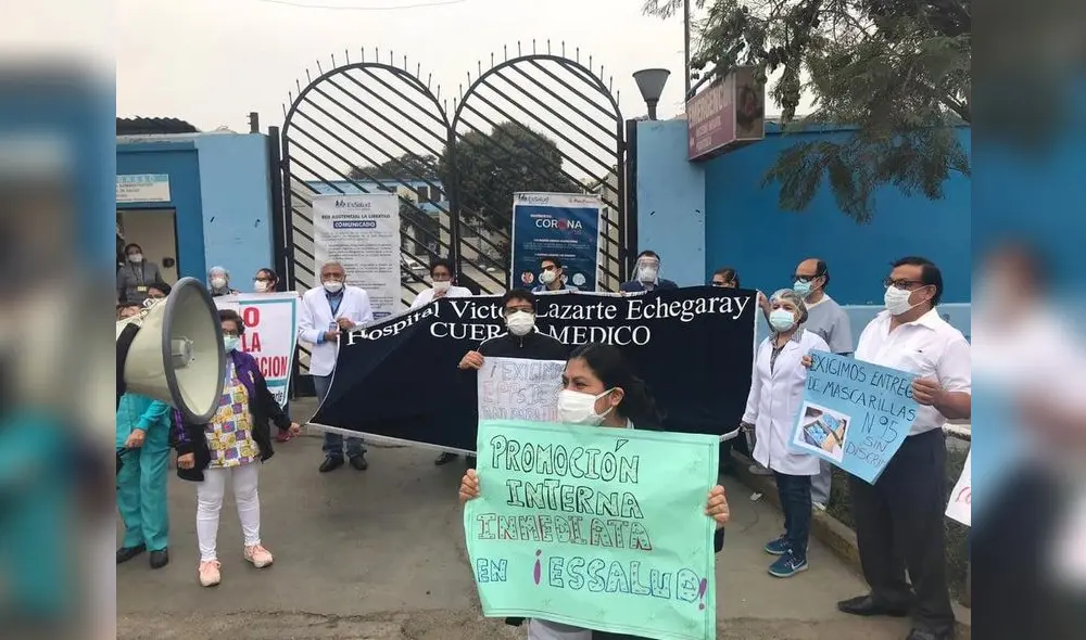 Médicos reclaman mejores equipos de protección y bono COVID