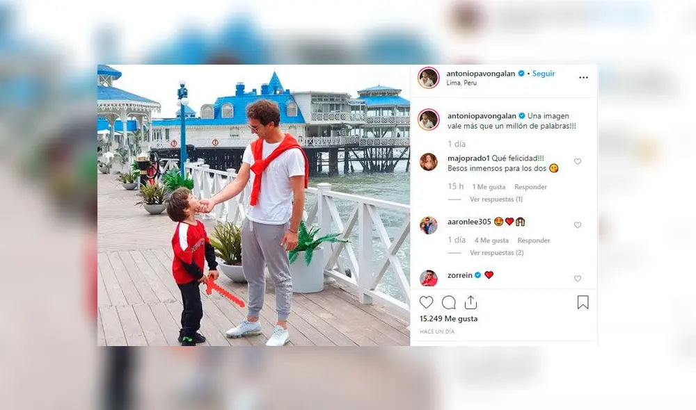 Antonio Pavón tuvo emotivo encuentro con su hijo, tras estar cinco meses en España [FOTOS]