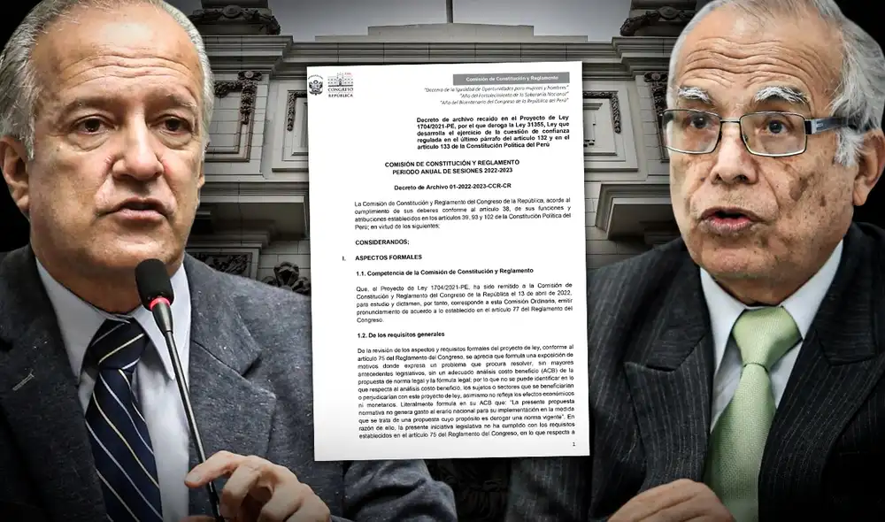 El presidente del Consejo de Ministros volvió a enviar una solicitud al Congreso en el que señala que planteará cuestión de confianza. Foto: composición Jazmin Ceras/ La República El presidente del Consejo de Ministros volvió a enviar una solicitud al Congreso en el que señala que planteará cuestión de confianza. Foto: composición Jazmin Ceras/ La República