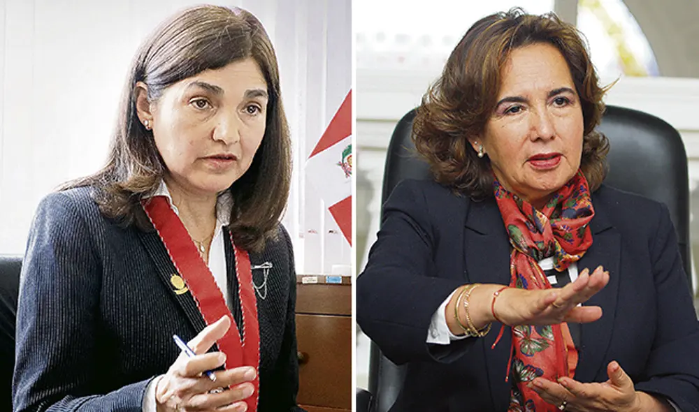 La ley. Fiscal Cecilia Gonzales y jueza suprema Elvia Barrios. La ley. Fiscal Cecilia Gonzales y jueza suprema Elvia Barrios.