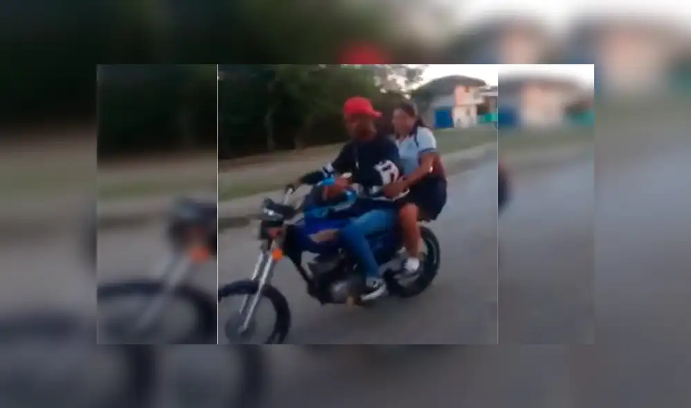 Vía Facebook: hace peligrosa maniobra con su moto para sorprender a su pareja y todo terminal mal [VIDEO]