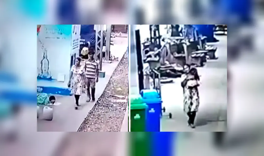 Pareja secuestra a niña en estación de tren en la India. Foto: Captura/News Nation Pareja secuestra a niña en estación de tren en la India. Foto: Captura/News Nation