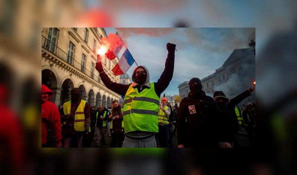 Tensión en París en nueva jornada de protestas de 'Chalecos amarillos'