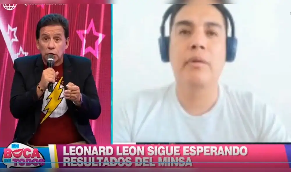 Leonard León da positivo a coronovirus. Foto: Captura canal 4 Leonard León da positivo a coronovirus. Foto: Captura canal 4