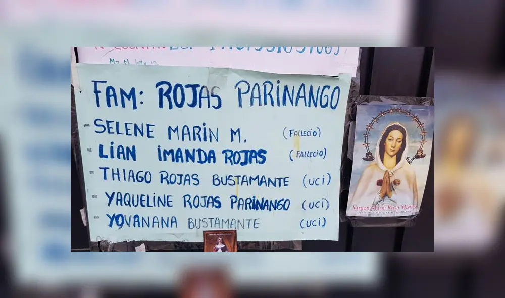 Villa El Salvador: familia que perdió a menor de edad pide ayuda para tres parientes que están en estado crítico Villa El Salvador: familia que perdió a menor de edad pide ayuda para tres parientes que están en estado crítico