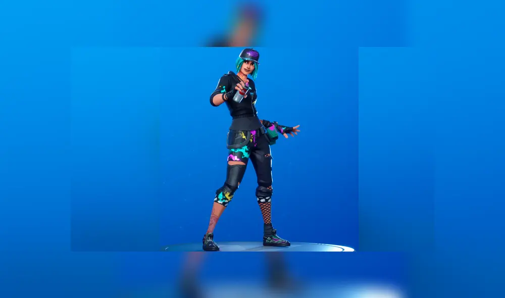 Skin Neotéknica y sus variantes en la temporada 10 de Fortnite.