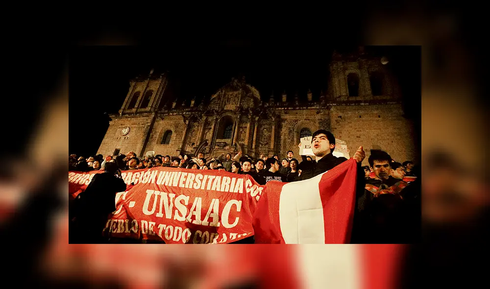 Reacción. Cuando se supo que el Congreso fue disuelto, los cusqueños fueron de los primeros en apoyar la medida.
