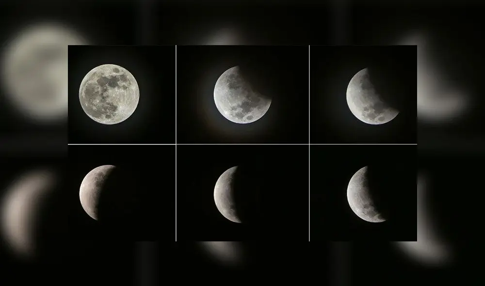 Así se desarrolló el eclipse lunar 2019 en Indonesia. Foto: AFP.