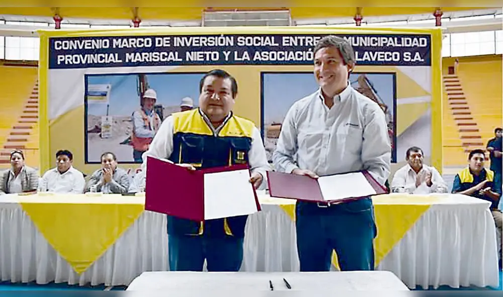 CONVENIO. Alcalde Cárdenas y Diego Ortega lo suscribieron.