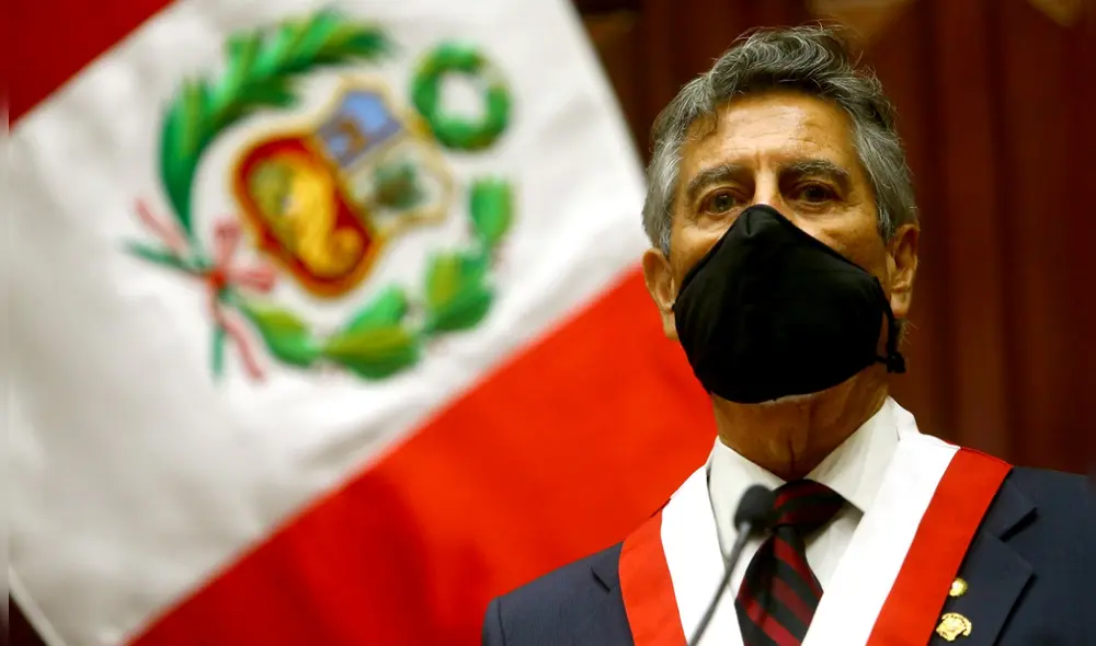 Sagasti juró como presidente interino de la República este martes 17 de noviembre luego que haya asumido el cargo de titular del Parlamento. Foto: Presidencia Sagasti juró como presidente interino de la República este martes 17 de noviembre luego que haya asumido el cargo de titular del Parlamento. Foto: Presidencia