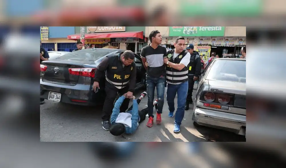 Delincuentes fueron atrapados en cayeron en la calle Atahualpa tras aplicarse el plan cerco. (Foto: Serenazgo de Los Olivos)