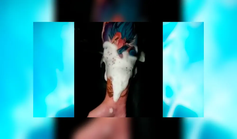 Facebook viral: fan de Dragon Ball Super se hace tatuaje ‘ultra realista’ de Vegeta y emociona a fans