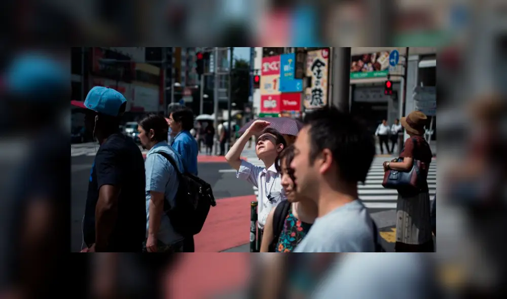 Ola de calor afecta a más de 18 000 personas en Japón. Foto: AFP