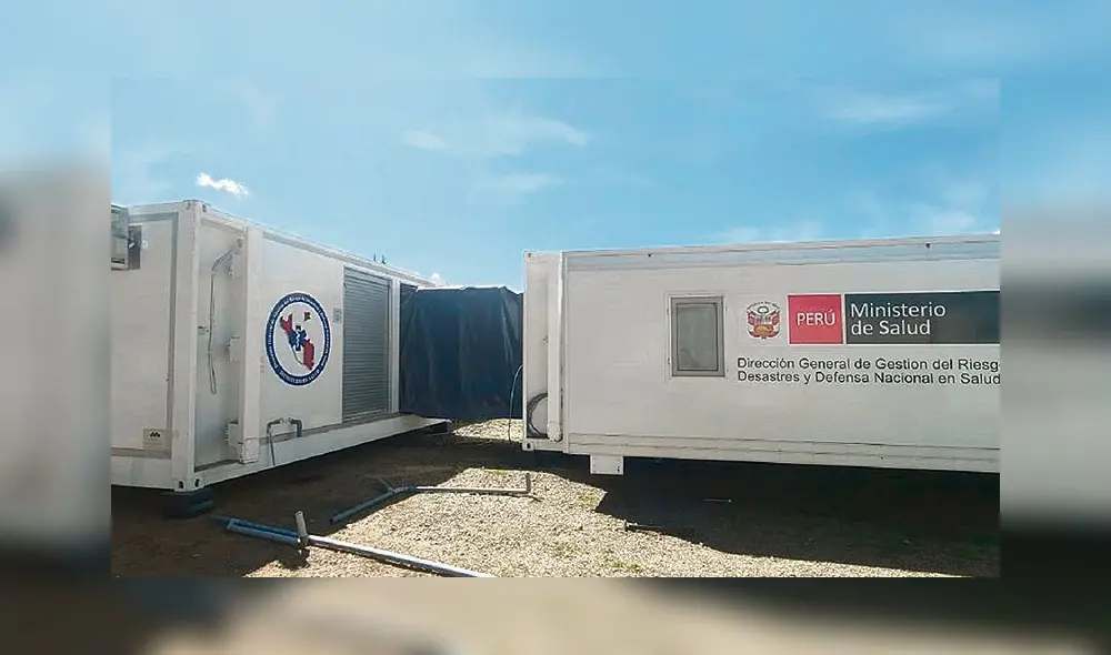 Instalan hospital modular.